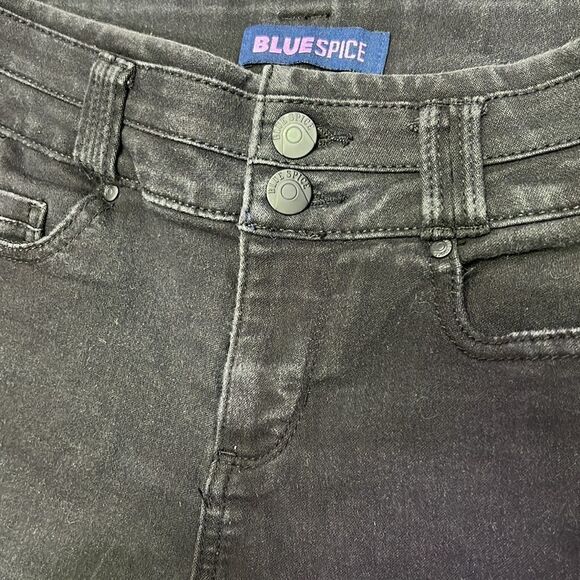 Blue Spice Juniors Size 1 Black Jean Shorts- SOFT!!! - Picture 2 of 10
